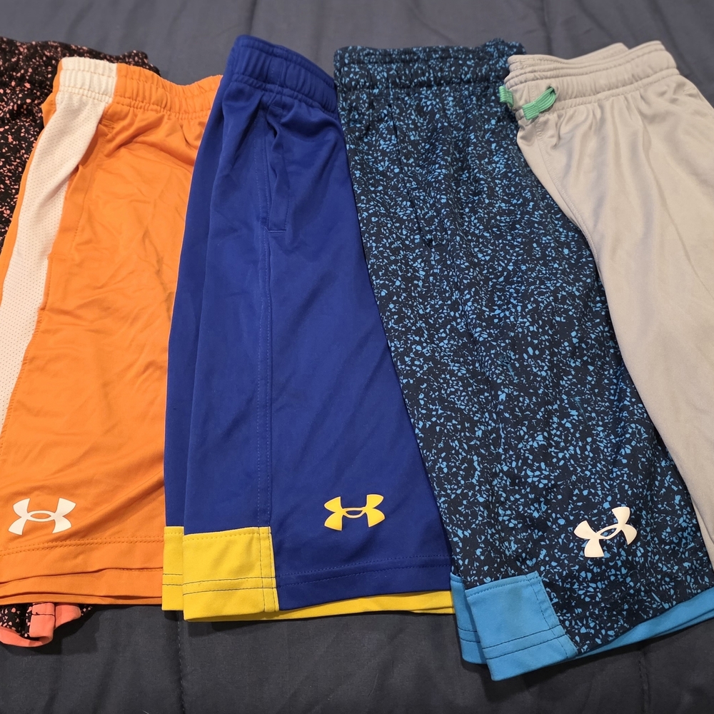Under Armour Kids Shorts Set - Orange, Blue, Gray